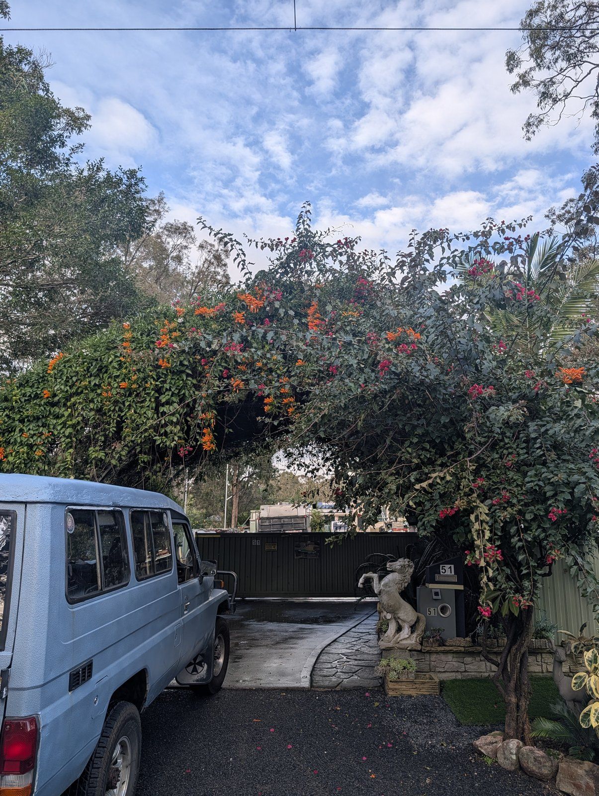 Steve's Oasis Landscapes workshop and on-site product manufacturing
