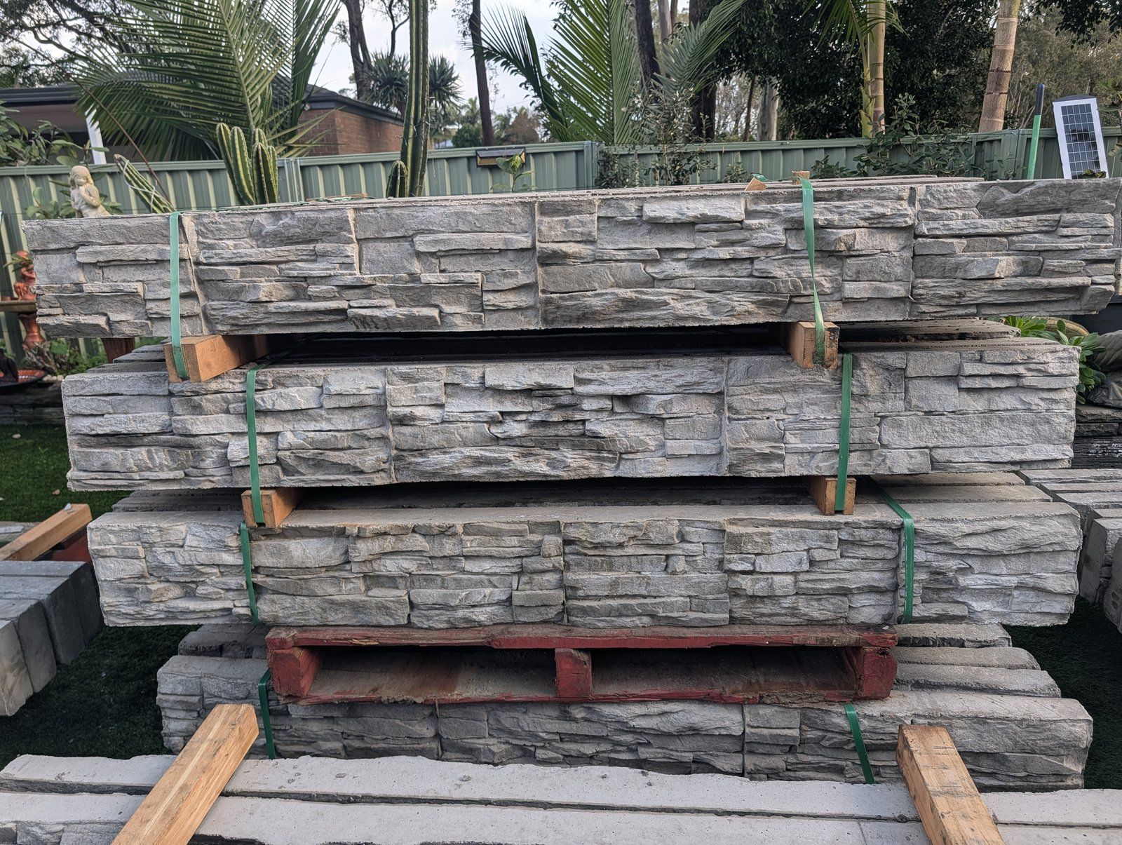 Steve's Oasis Landscapes workshop and on-site product manufacturing