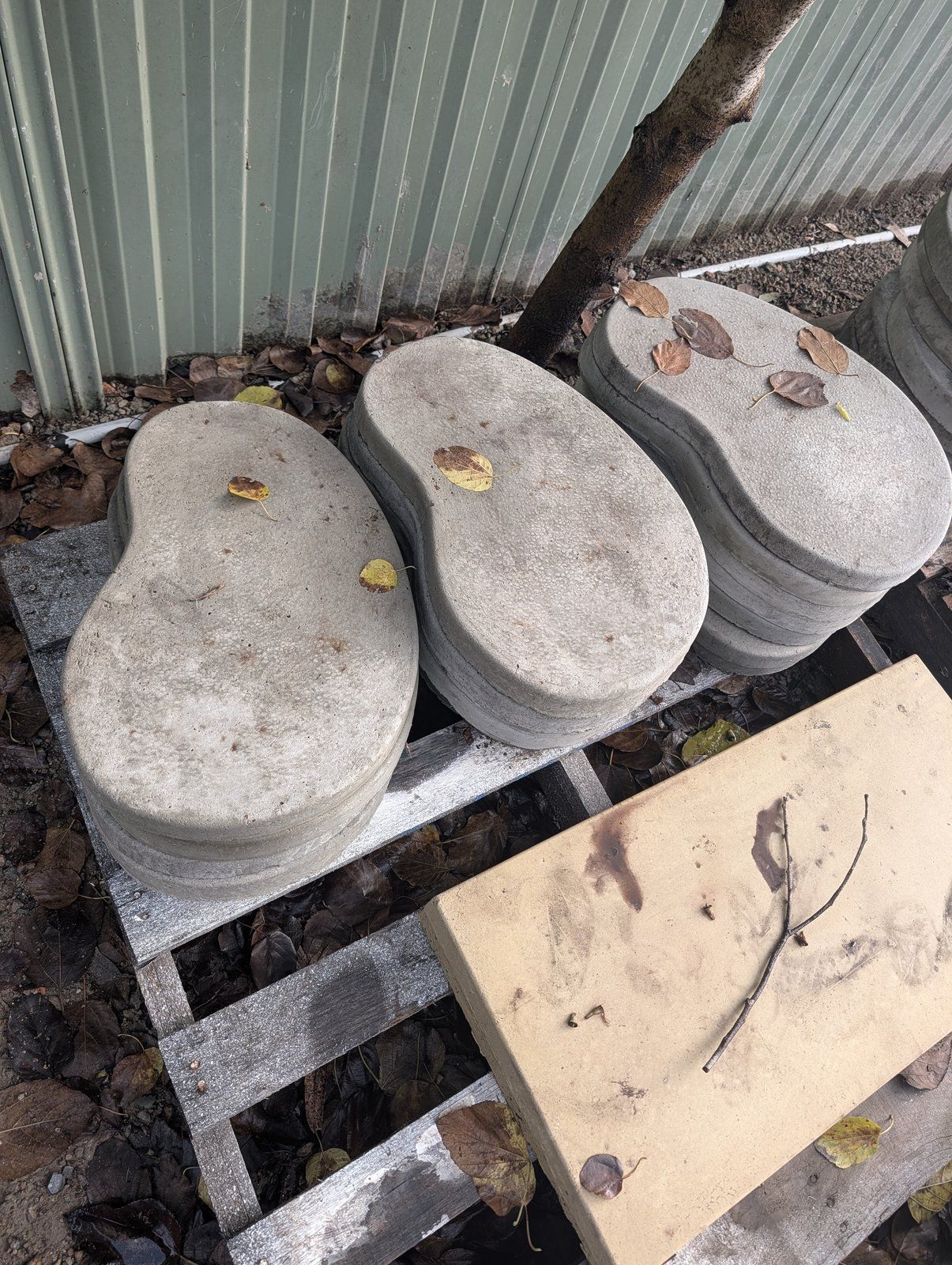Steve's Oasis Landscapes workshop and on-site product manufacturing