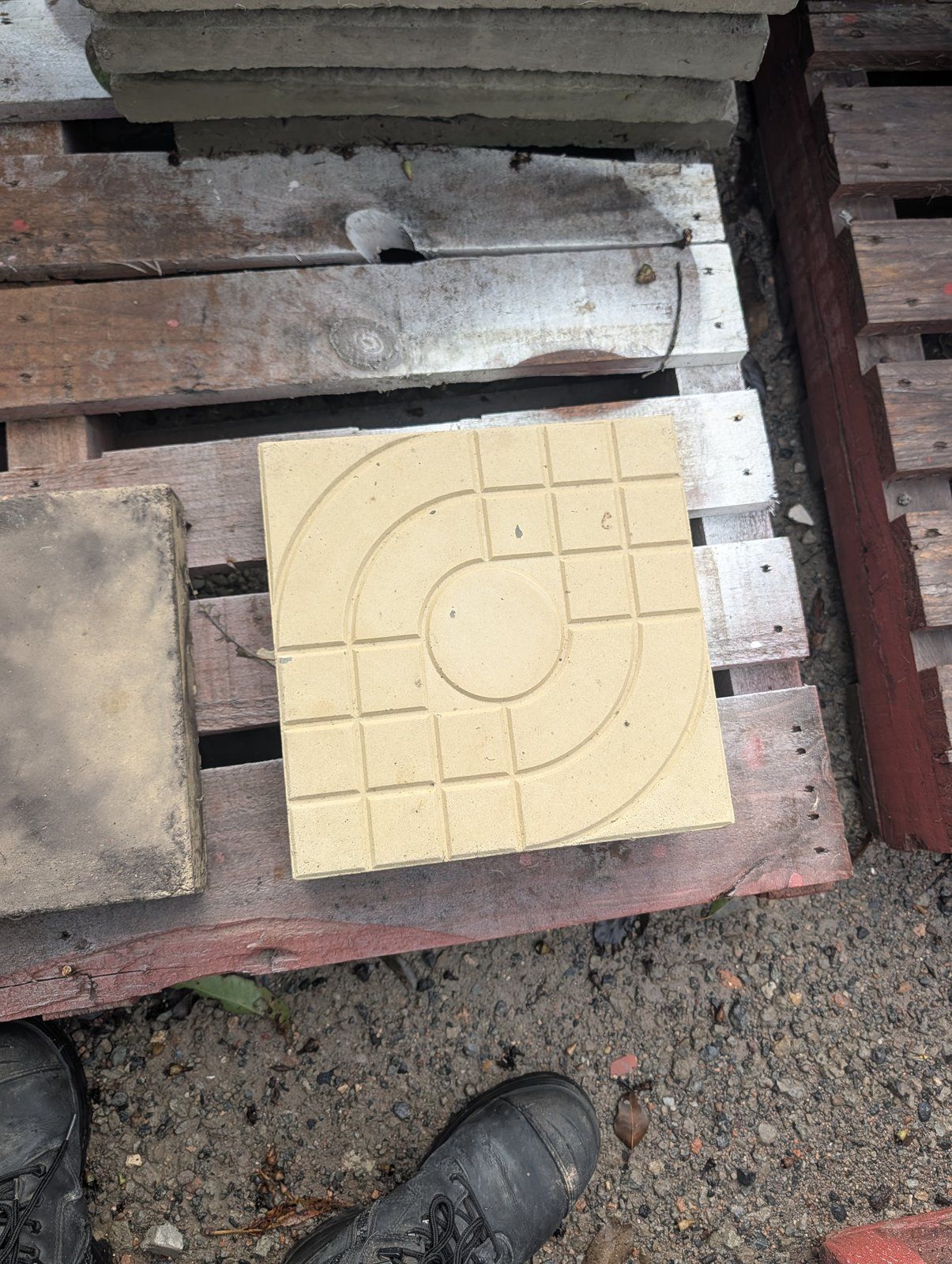 Custom concrete product on the workshop bench