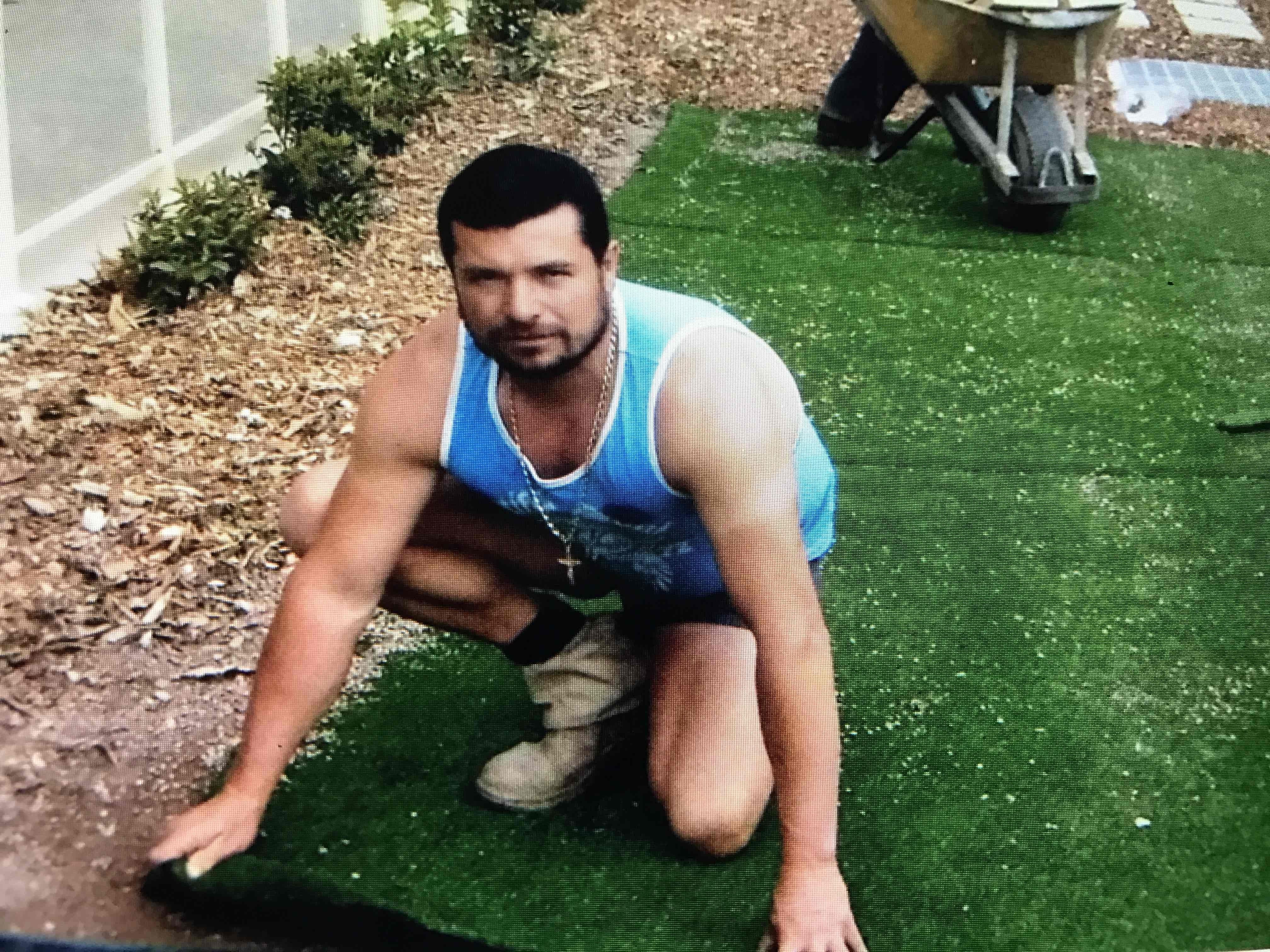 Garden edging and lawn installation