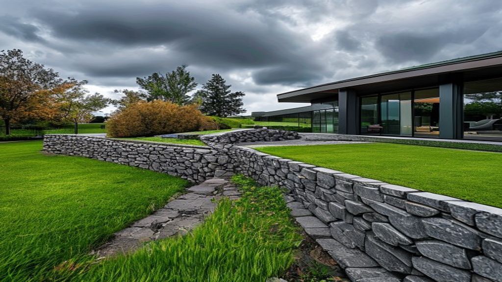 Steve's Oasis Landscapes retaining wall and paving project