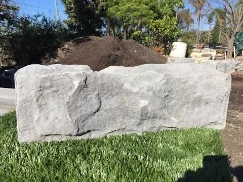 All-In-One Sandstone Block — Steve-made landscape product from Steve's Oasis Landscapes