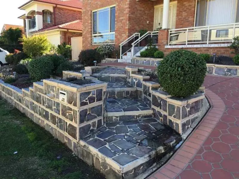 Slate Blocks — Steve-made landscape product from Steve's Oasis Landscapes
