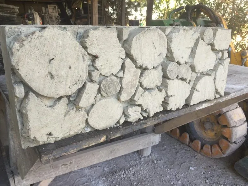 Log Block — Steve-made landscape product from Steve's Oasis Landscapes