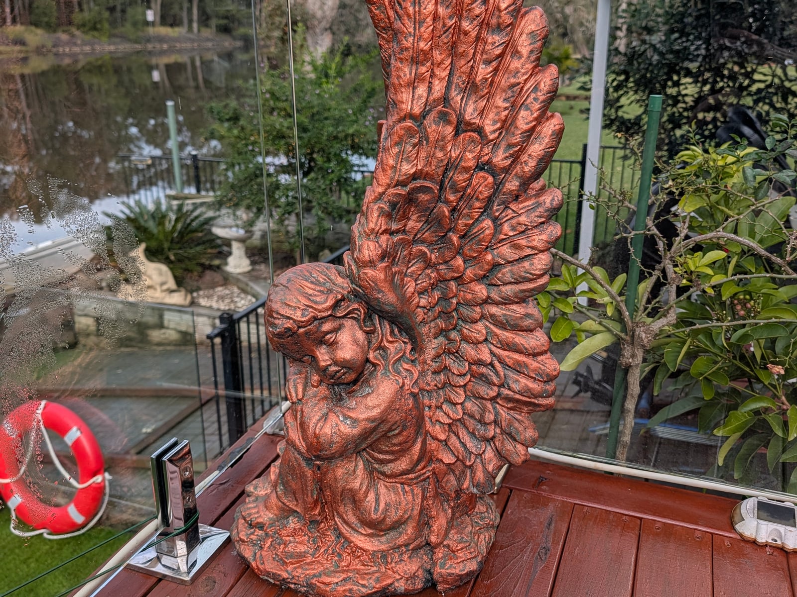 Angel Statue — Alternate Colour — Steve-made landscape product from Steve's Oasis Landscapes