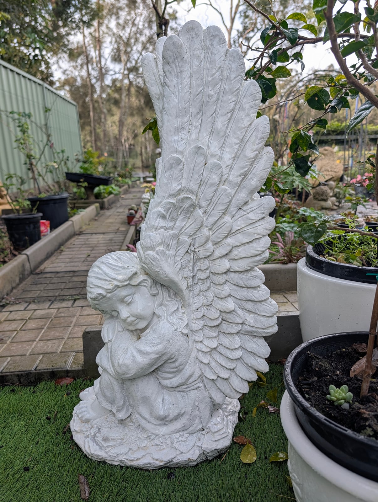 Angel Statue — Steve-made product from Steve's Oasis Landscapes