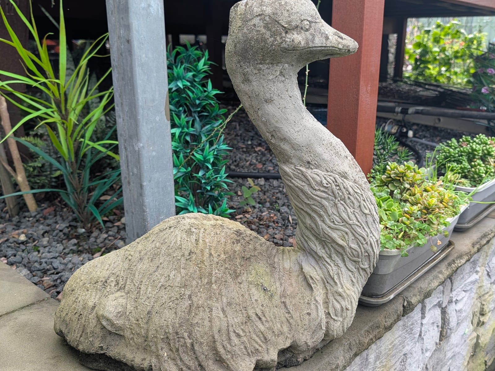 Big Emu Statue — Steve-made landscape product from Steve's Oasis Landscapes