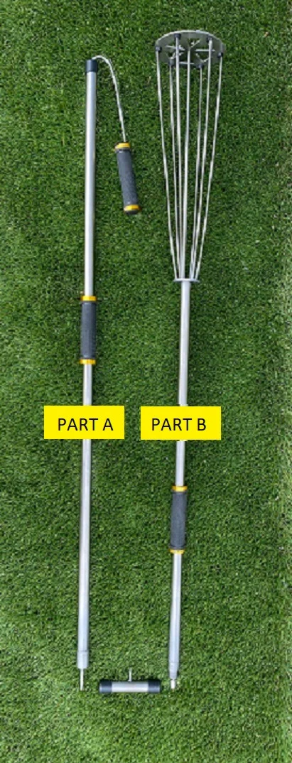 Bottoms Up Part A and Part B assembly diagram