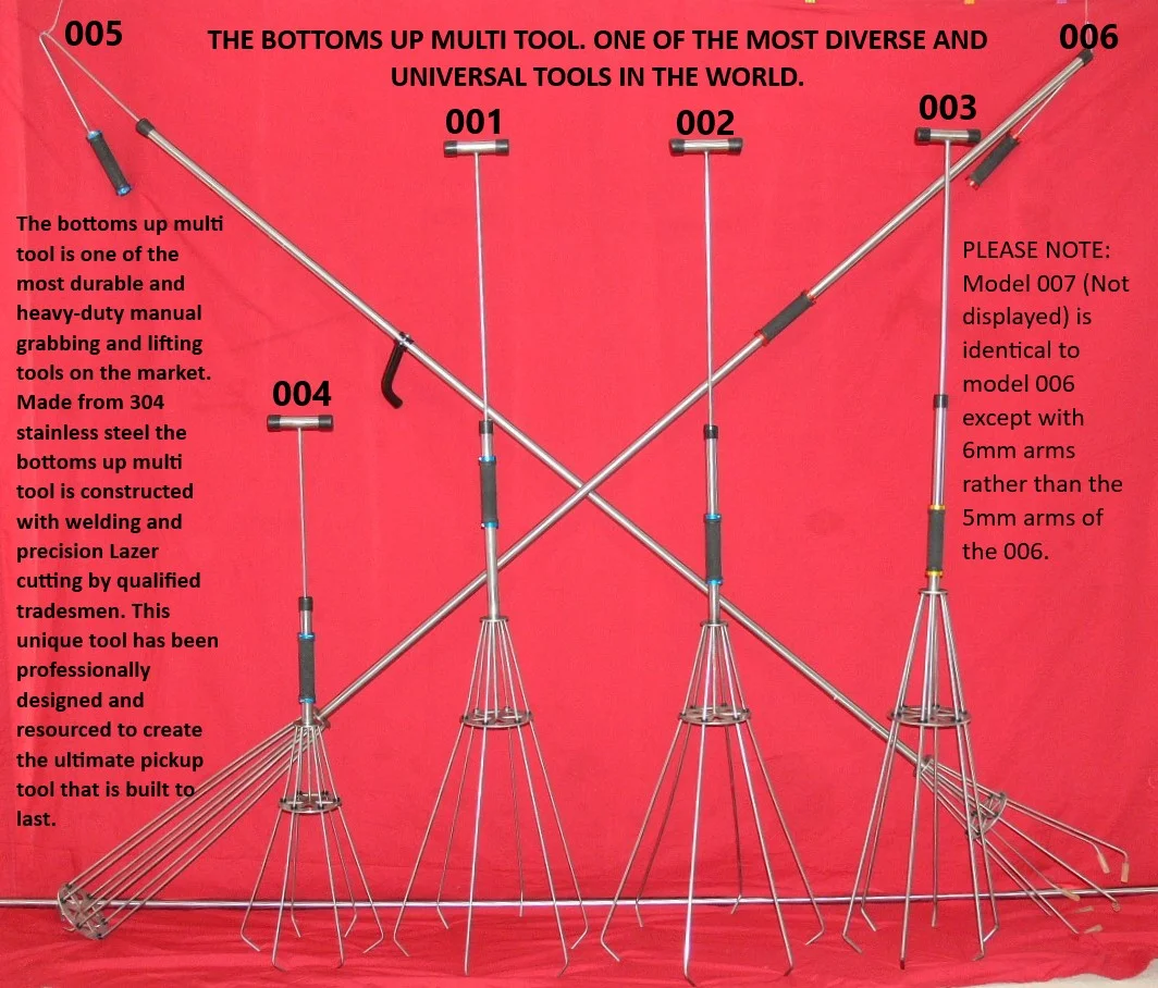 Bottoms Up multi-tool model range and specifications
