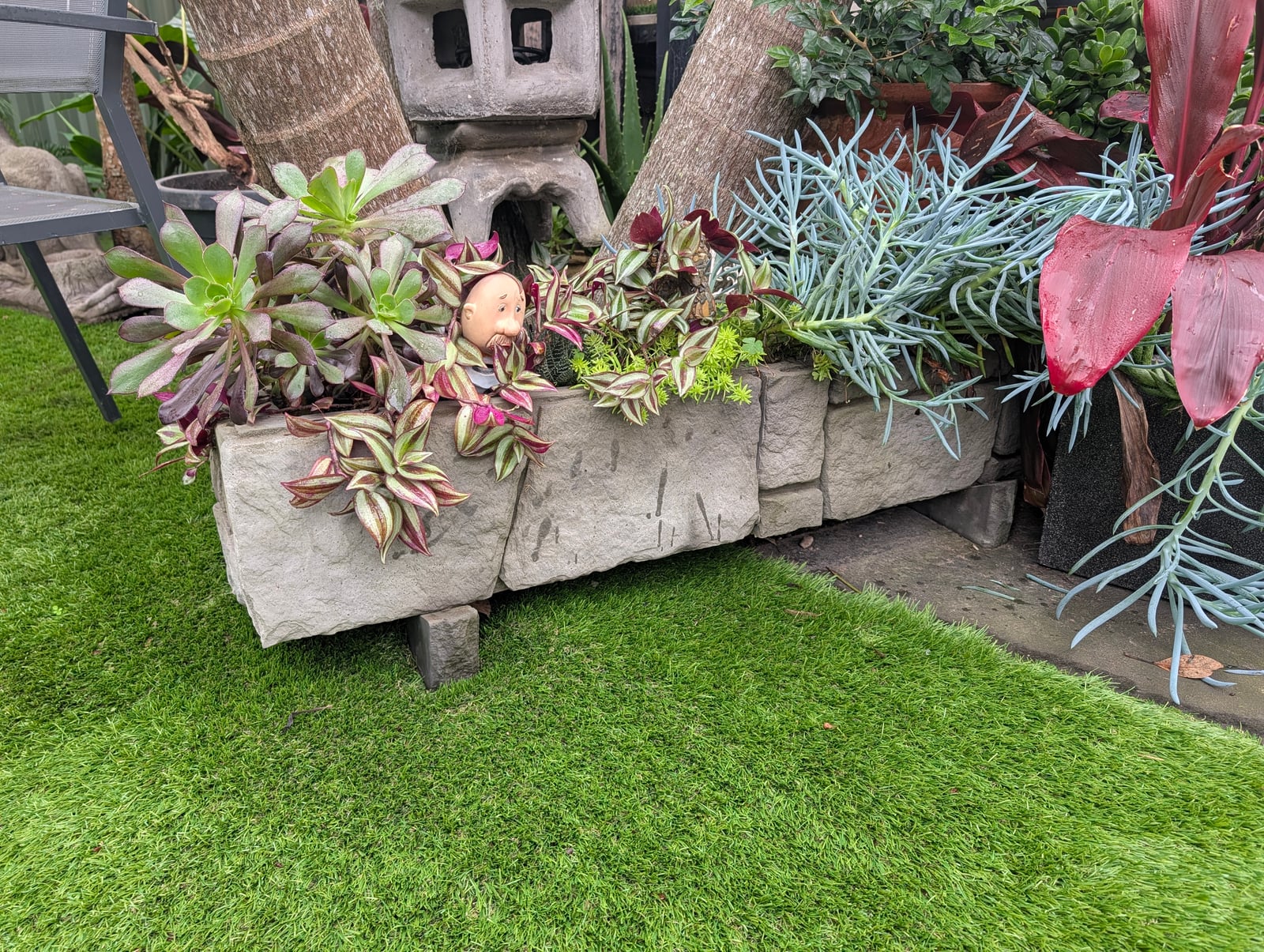 Euro Stone Concrete Pot & Feet — Steve-made product from Steve's Oasis Landscapes