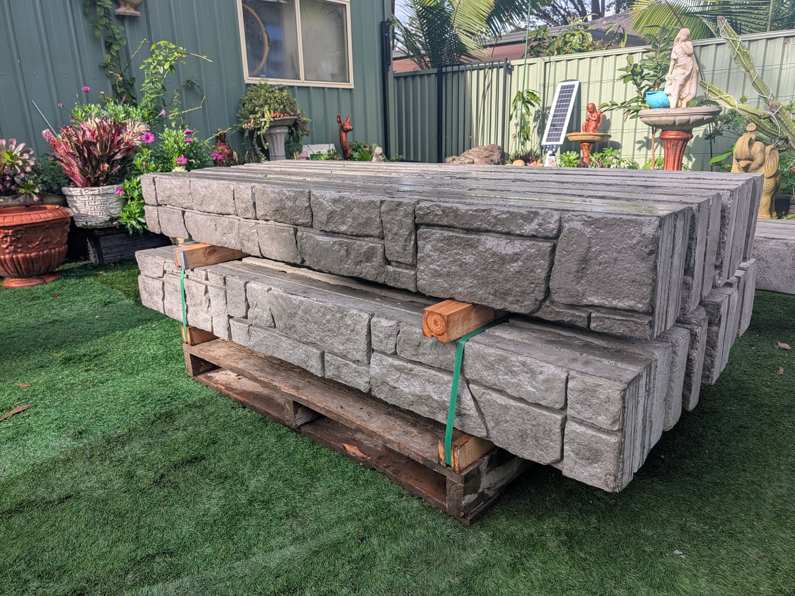 Euro Stone Concrete Sleeper — Steve-made landscape product from Steve's Oasis Landscapes