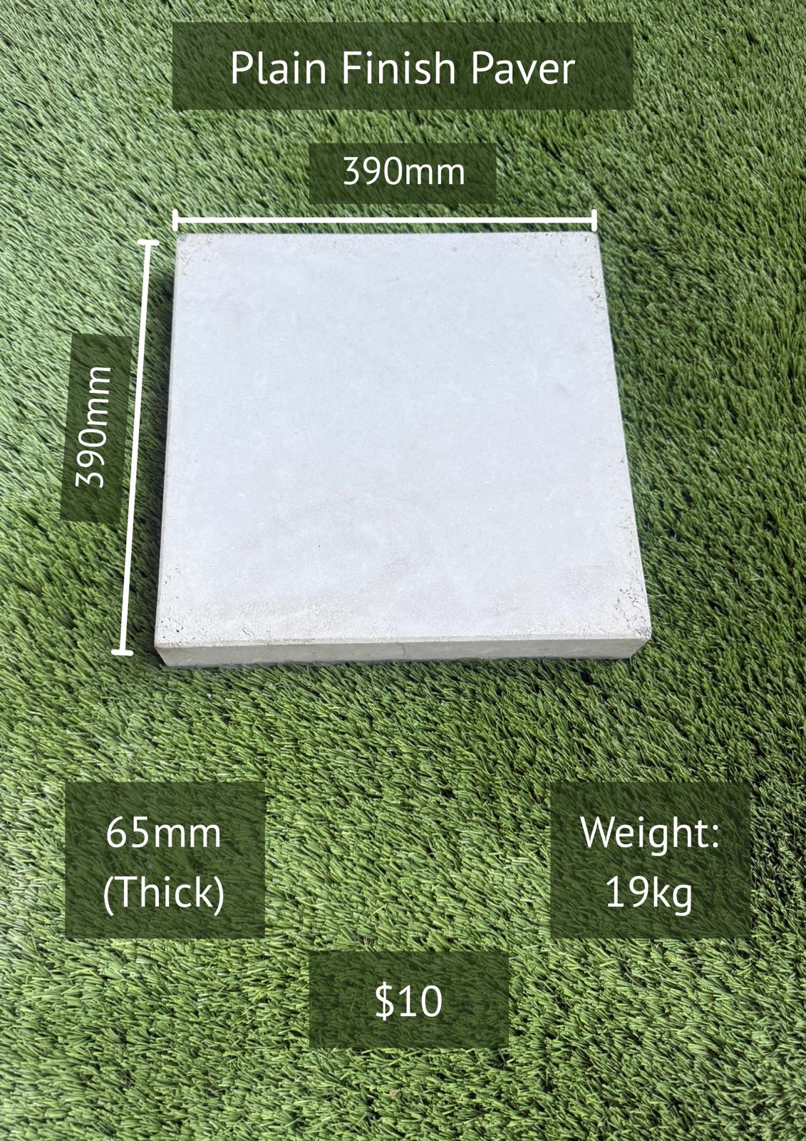 Plain Finish Paver 390 x 390 — Steve-made landscape product from Steve's Oasis Landscapes