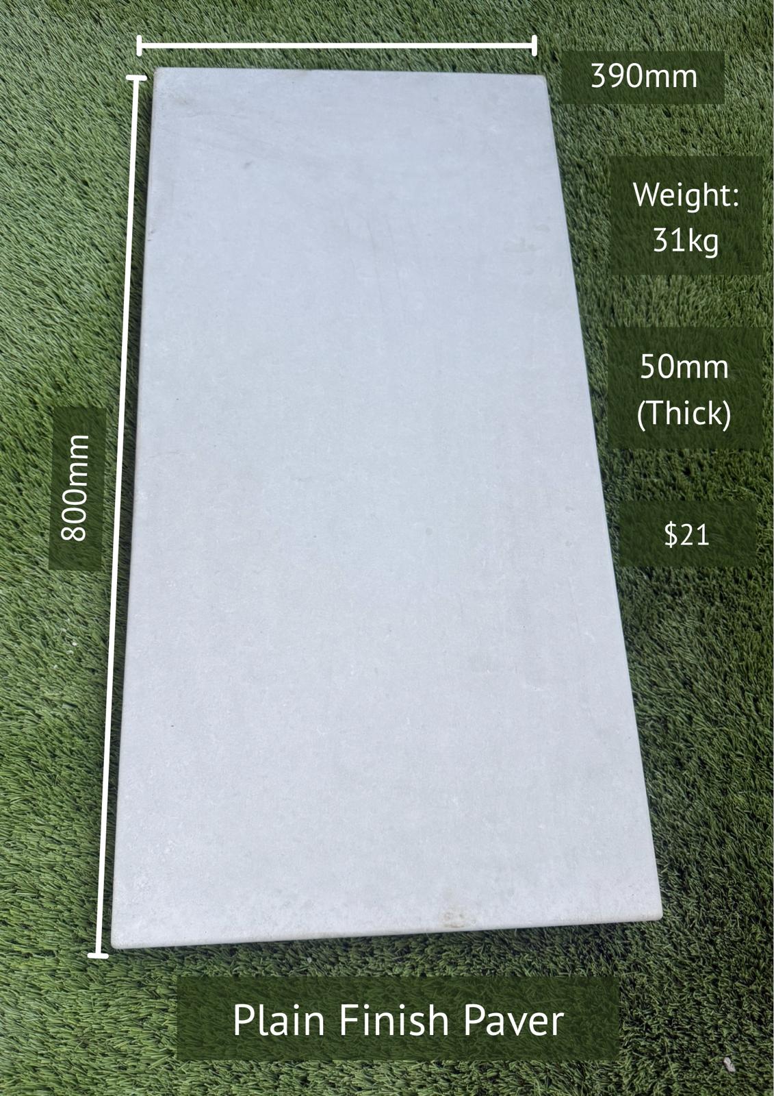 Plain Finish Paver 390 x 800 — Steve-made landscape product from Steve's Oasis Landscapes