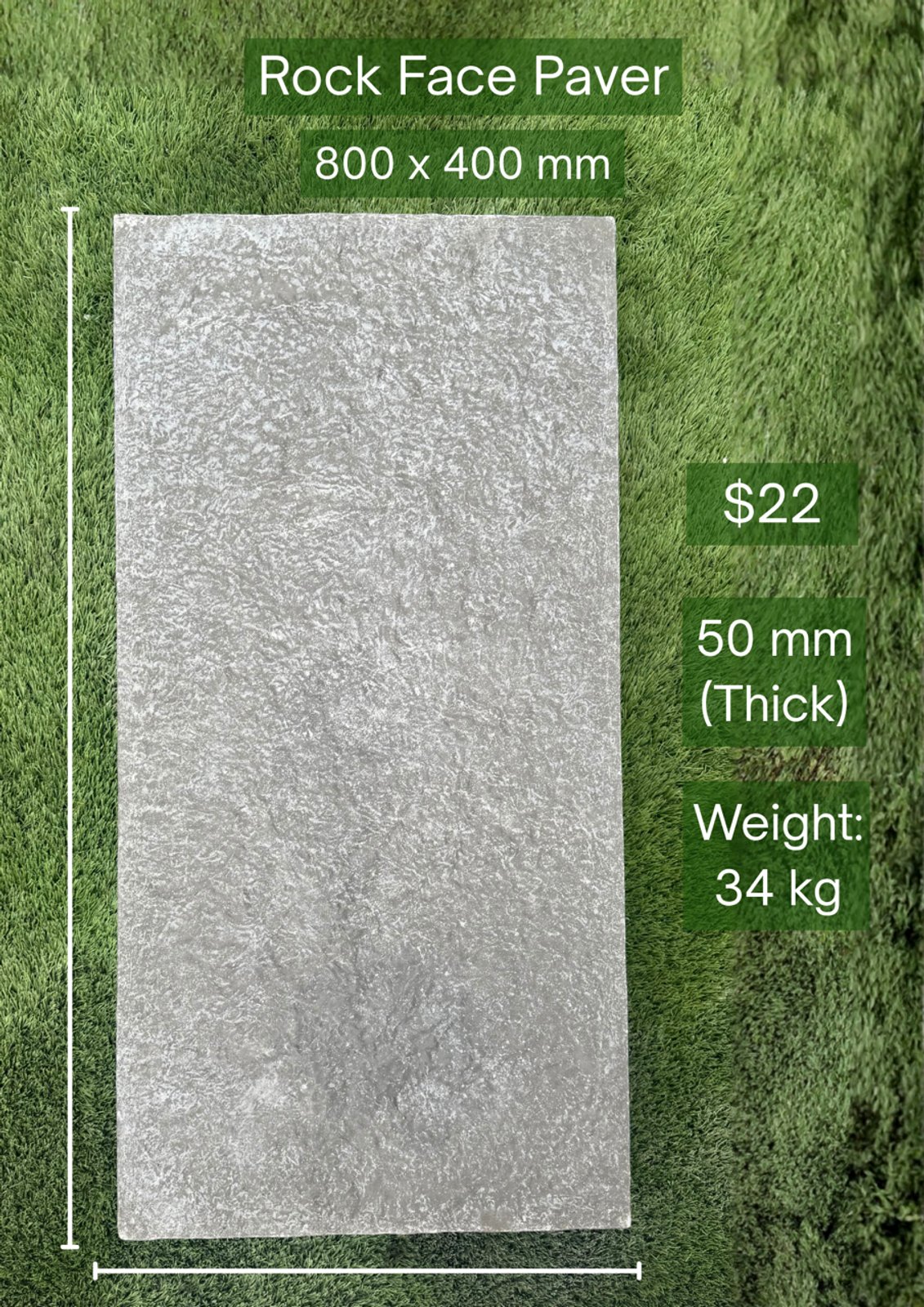 Rock Face Paver — Steve-made product from Steve's Oasis Landscapes