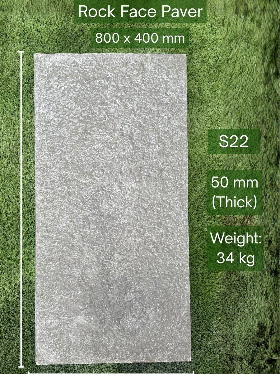 Rock Face Paver — Steve-made landscape product from Steve's Oasis Landscapes