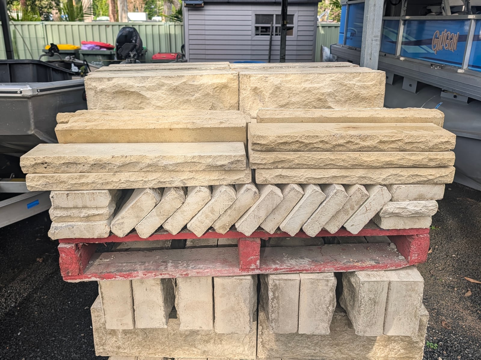 Sandstone Block — Steve-made landscape product from Steve's Oasis Landscapes