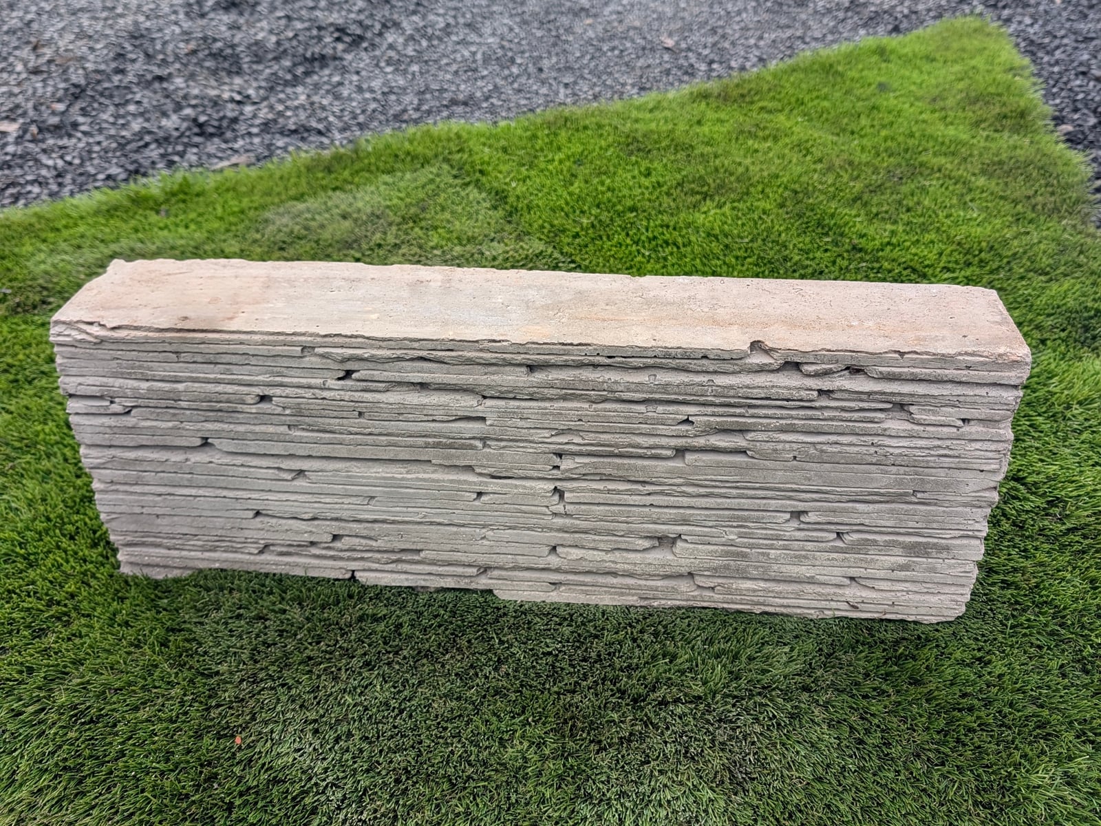 Slate Stack Block — Steve-made landscape product from Steve's Oasis Landscapes