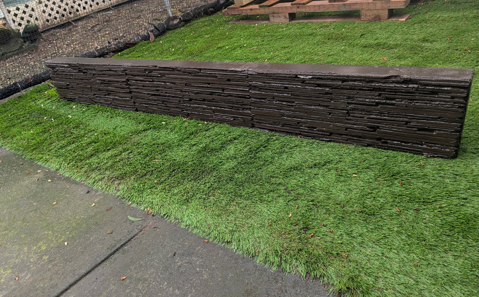 Slate Stack Concrete Sleeper — Steve-made product from Steve's Oasis Landscapes