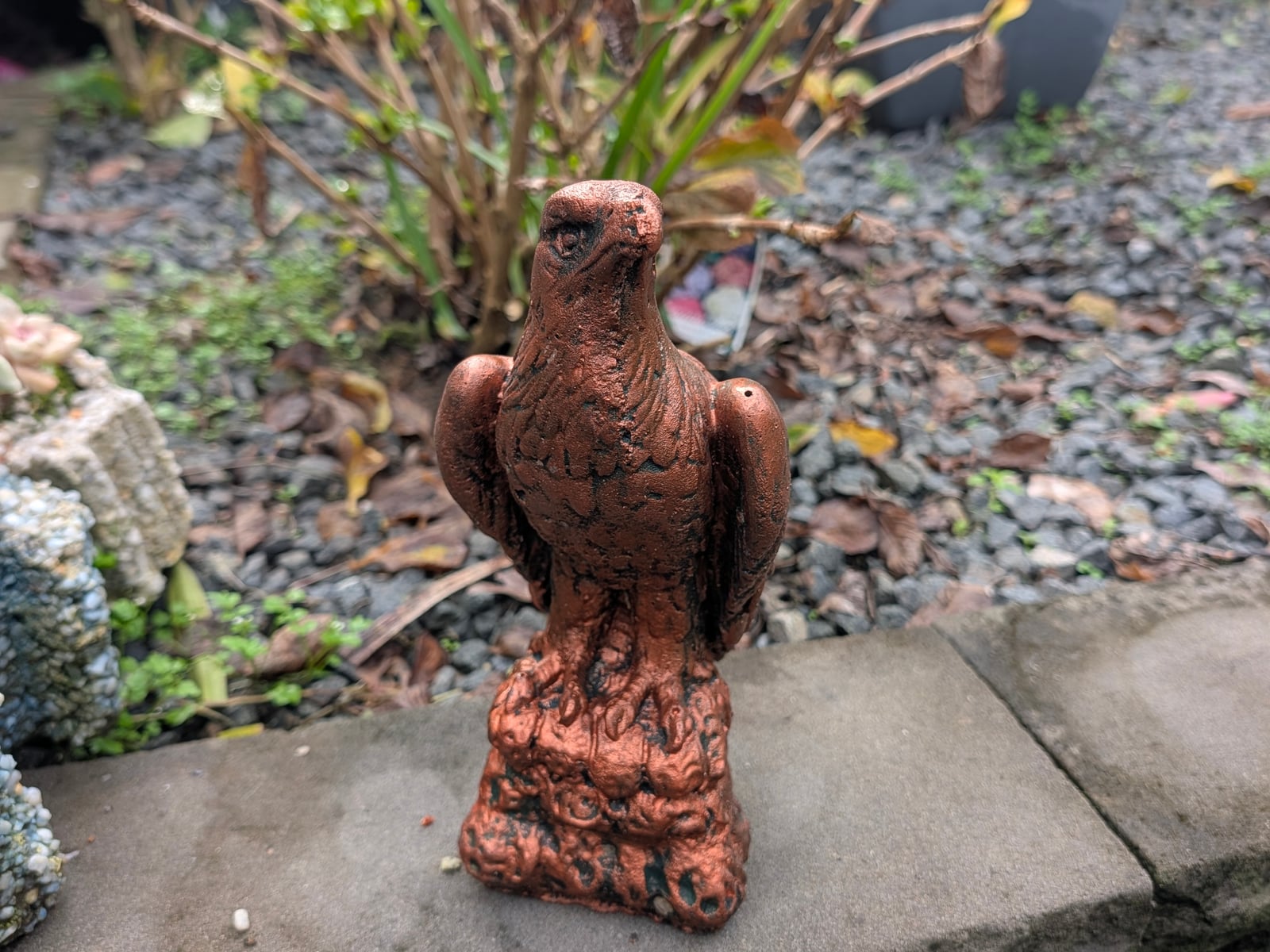 Small Eagle Statue — Steve-made landscape product from Steve's Oasis Landscapes