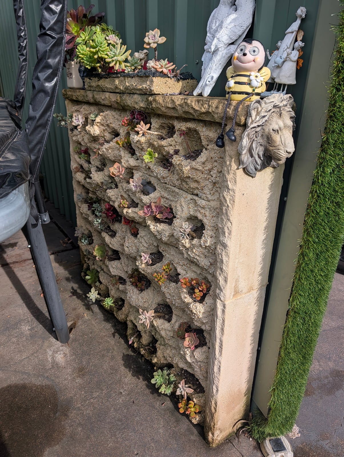 Succulent/Cactus Structural Planting Wall — Steve-made product from Steve's Oasis Landscapes