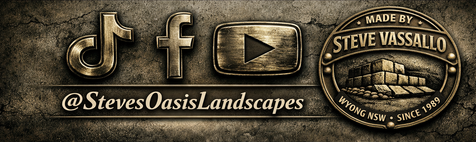 Follow Steve's Oasis Landscapes on TikTok, Facebook and YouTube